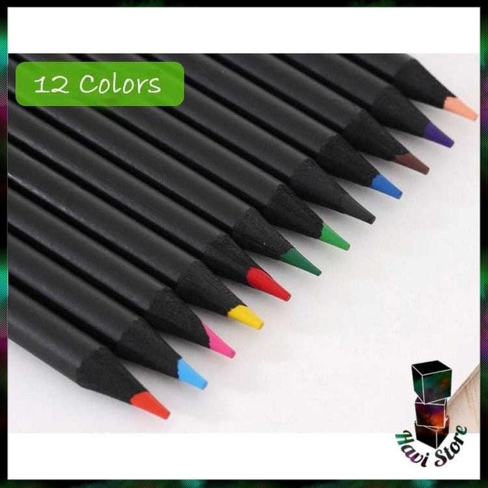 

Pensil Warna Black Wood Drawing Sketches 12 Warna Promo