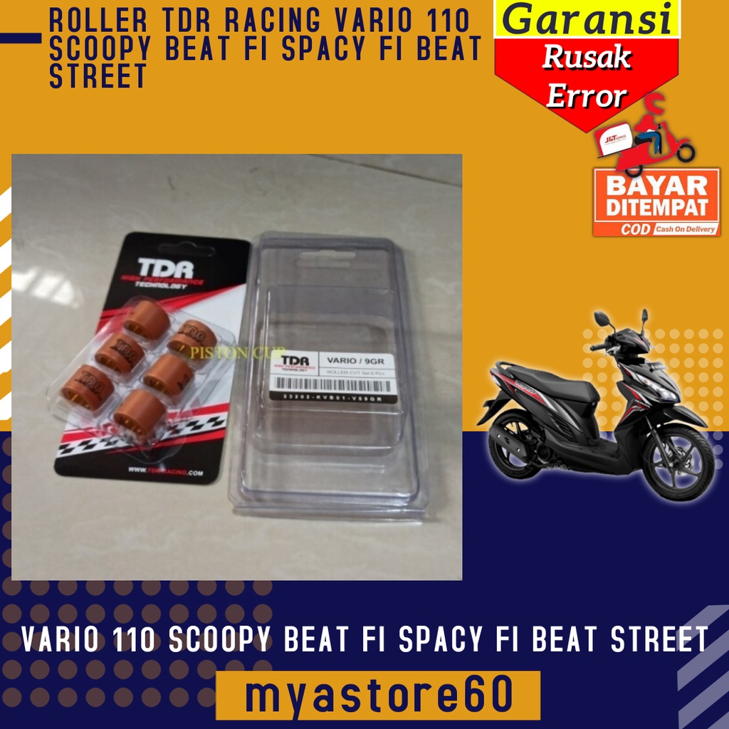 ROLLER TDR RACING SPAREPART MOTOR VARIO 110 SCOOPY BEAT FI SPACY FI BEAT STREET