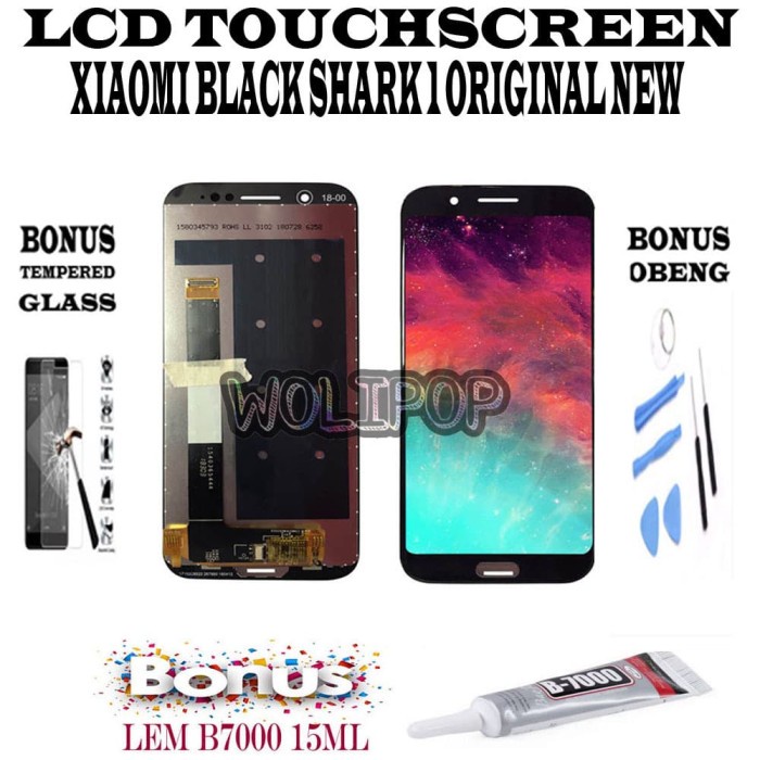 {SuheStore} PAKET HEMAT BANYAK BONUS LCD TOUCHSCREEN XIAOMI BLACK SHARK 1 ORIGINAL Murah