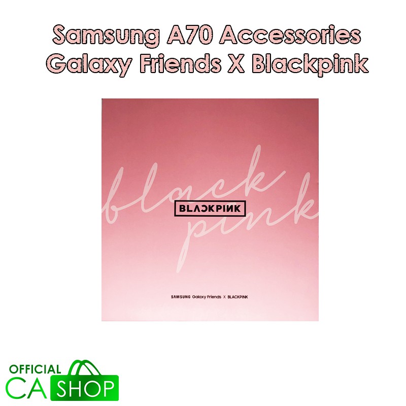 Samsung A70 Box - Galaxy Friends X Blackpink Case & Charger - Original