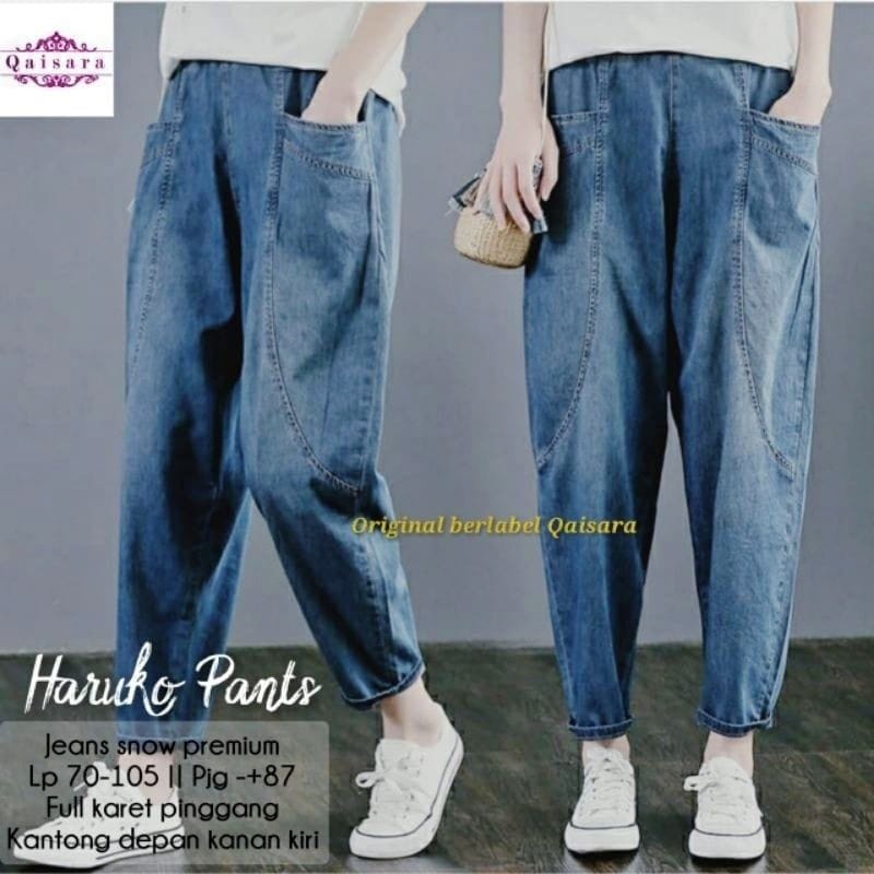 (TERBARU) Yoggie Pants Jeans //baggy jeans kekinian