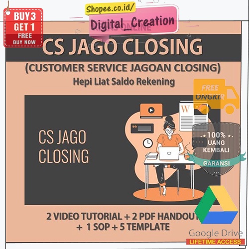 CS Jago Closing | SOP Customer Service | | Teknik Closing | Teknik Follow Up | Template Skrip Customer Service