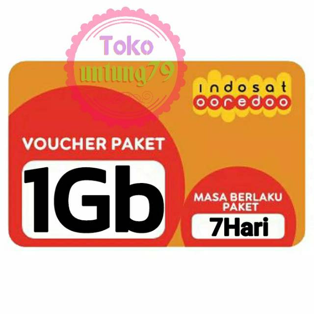 Voucher Indosat 1gb 7hari
