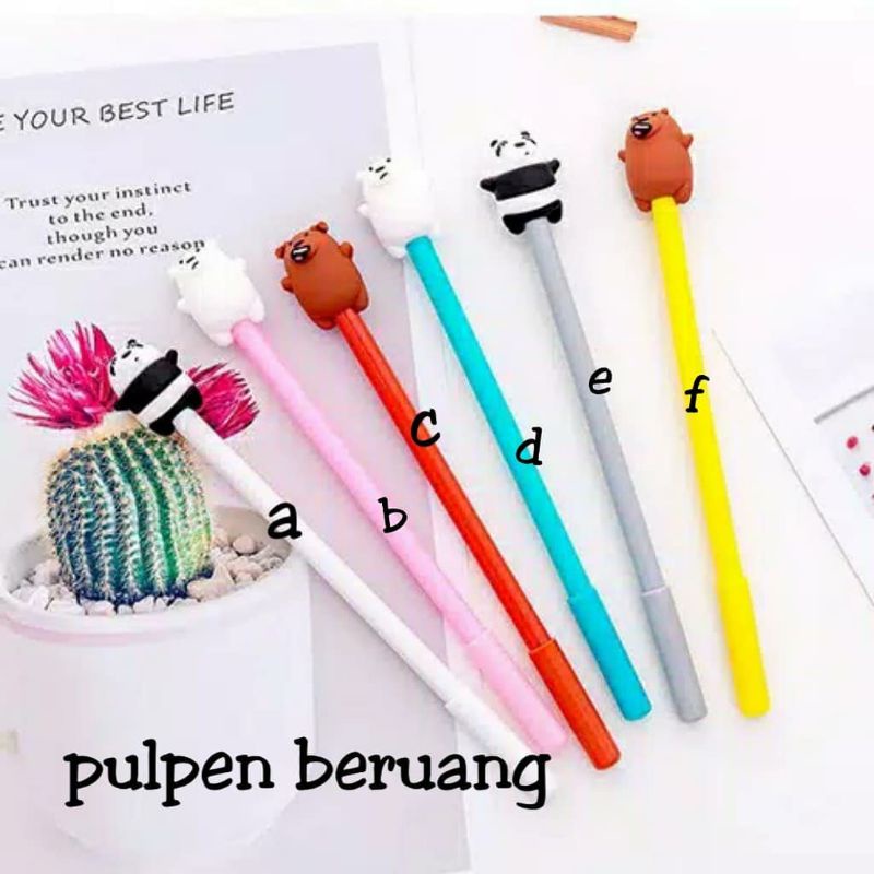

{LB} PENA PULPEN BERUANG , PULPEN KARAKTER , PULPEN GEL , PULPEN CANTIK , PULPEN UNIK , PULPEN LUCU , PEN