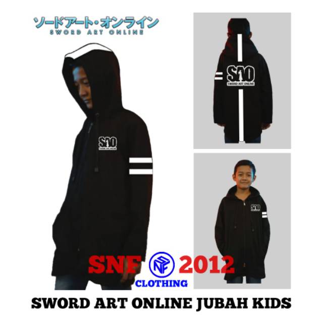 Jubah anime anak sao sword art online