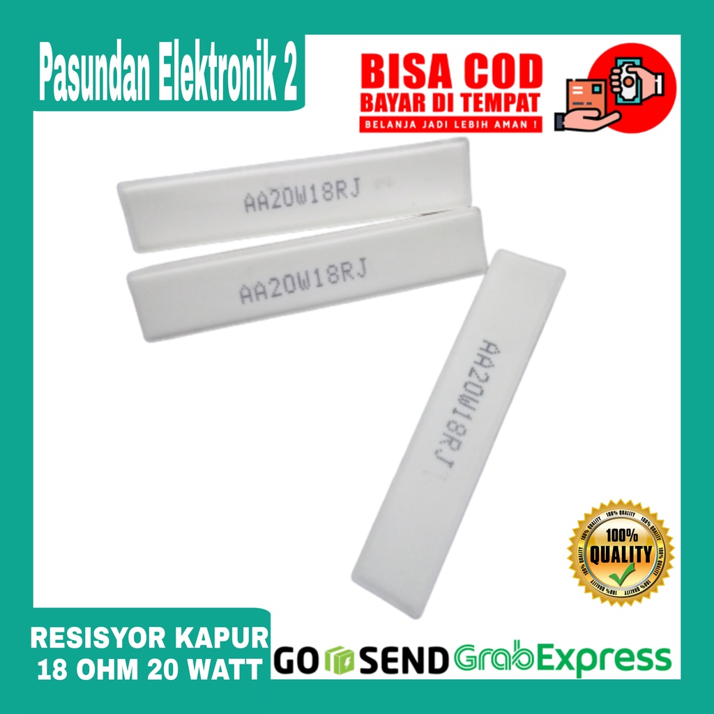 Resistor Kapur 20 Watt 18 Ohm