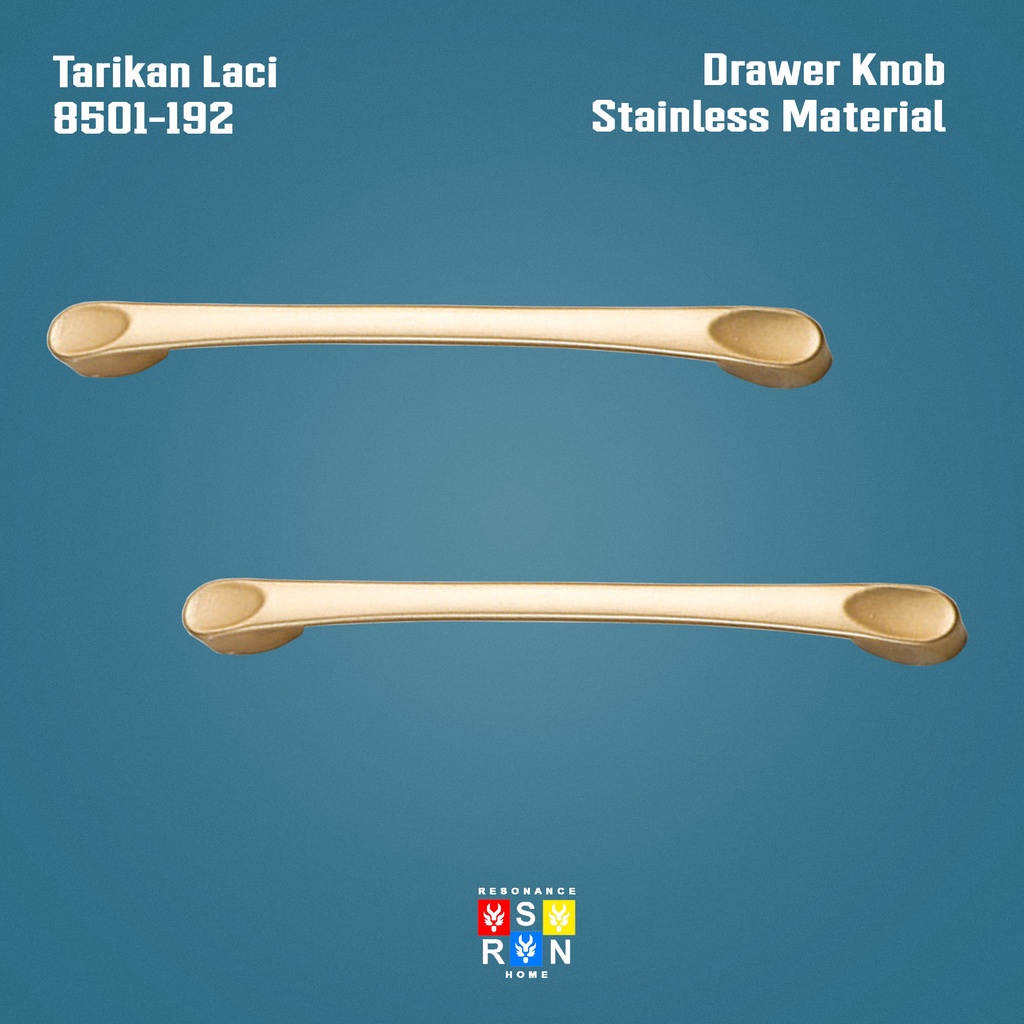 Tarikan Laci Coating Gold 8501-192 / Handle Gagang Pintu Laci Lemari Resonance Home