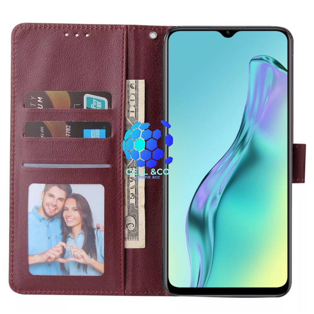 VIVO T1 PRO 5G CASE FLIP LEATHER WALLET PREMIUM FLIP CASE BUKA TUTUP KESING HP CASING FLIP CASE VIVO T1 PRO 5G