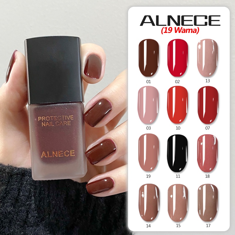 ALNECE 【Bisa Sholat✔️】 KUTEK HALAL KUTEKS TONE KOREA Cat Kuku muslimah Gel Nail polish berbasis air/tahan air/dapat dikupas