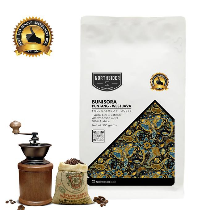 

BIJI KOPI ARABIKA BUNISORA PUNTANG WASHED - 500GR NORTHSIDER COFFEE - BIJI KOPI
