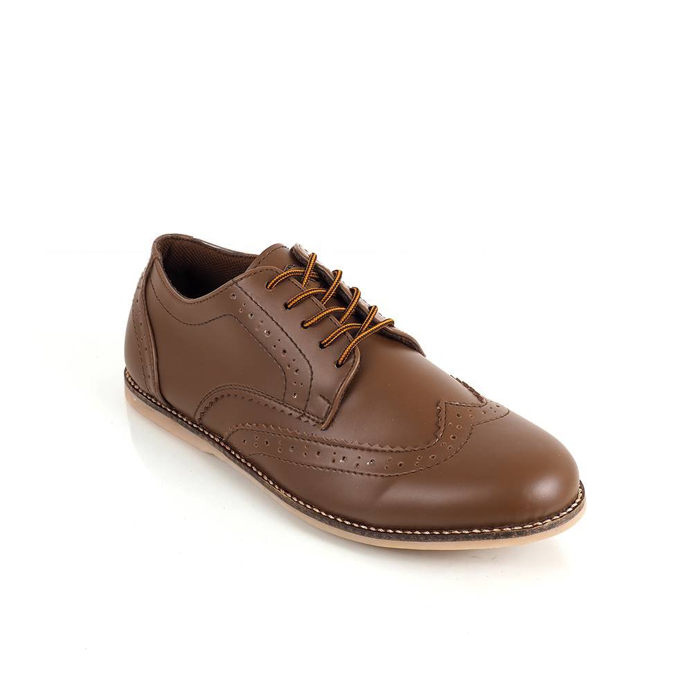 WOLVES BROWN |FORIND x GDNS| Sepatu Pantofel Pria Formal Casual Santai Kasual Cowok Laces Footwear