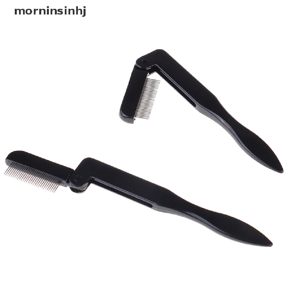 Mor Sisir Bulu Mata Lipat Bahan Metal Warna Hitam