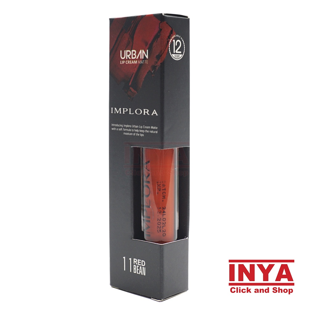 IMPLORA URBAN LIP CREAM MATTE 11 RED BEAN 2.9gr