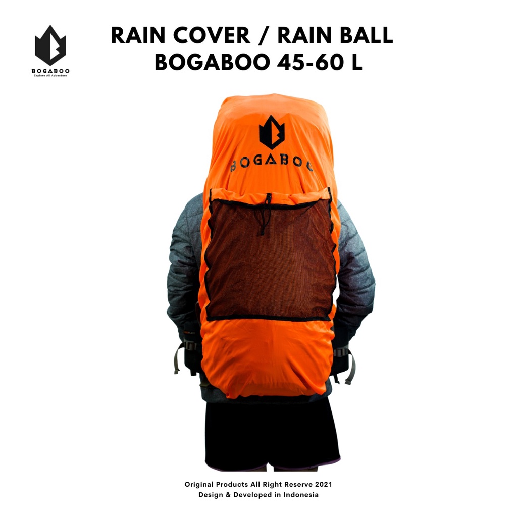 Coverbag bogaboo seri rain ball 65 up 80 L waterproof - rain cover - raincover - sarung tas - penutup tas - dust bag - waste pocket - rubbish pocket - trAsh bag KERIL GUNUNG