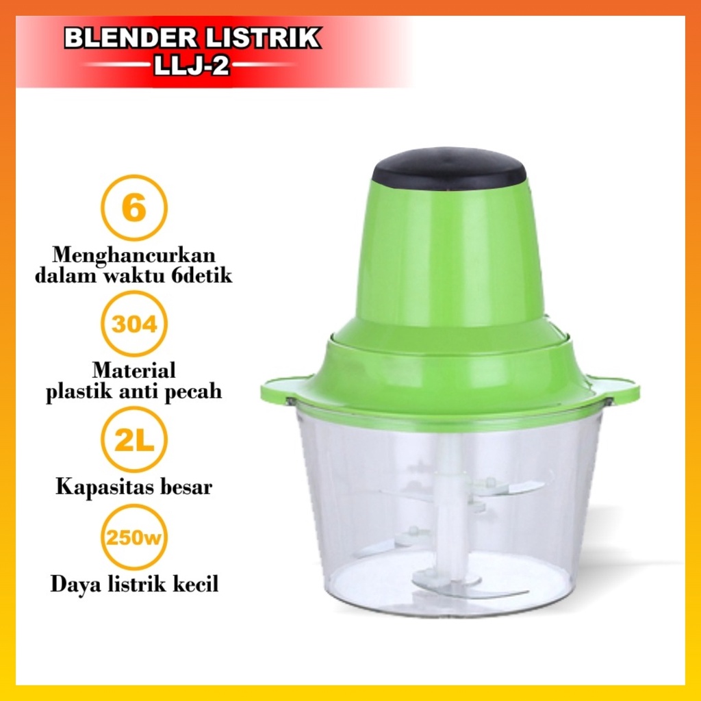 Blender Chopper Daging  Blender penggiling Daging Elektrik Chopper Daging Plastik Multifungsi Food Processor WHFUNITURE