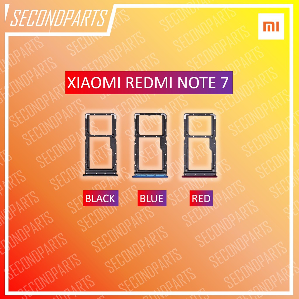 SIM TRAY SLOT SIM LOCK TEMPAT KARTU XIAOMI REDMI NOTE 7 ORIGINAL