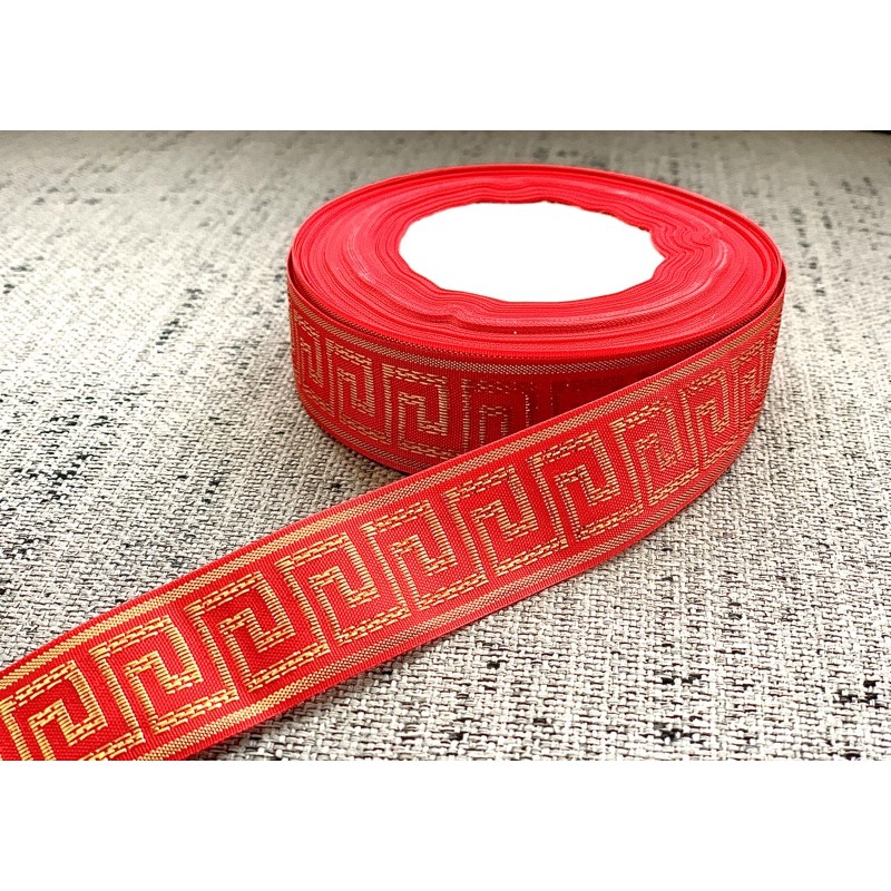 

RIBBON Imlek Pita Imlek Pattern 1 Inch 1 Roll Grossgrain