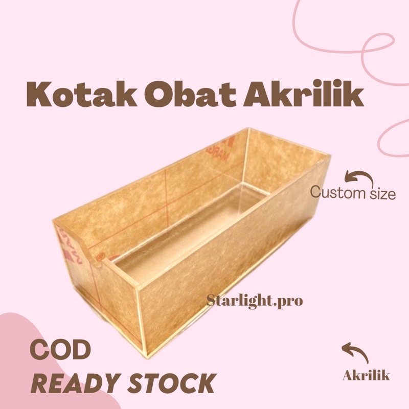 kotak obat akrilik apotek apotik kotak serbaguna