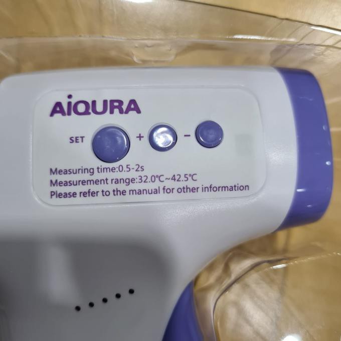 Aiqura Thermometer Infra Red. Termometer Infra Red. 3 Color Led. Selyanifastore18