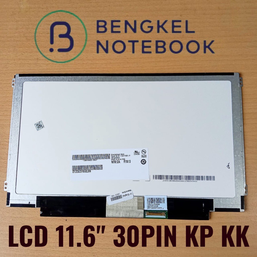 LCD 11.6&quot; LED ACER V5-132P E11 ES1-112 ES1-131 V5-116 Asus X200CA kuping kiri kanan slot kanan 30pin