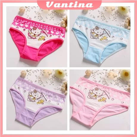 6 PCS JACK JUNIOR l CD KATUN 100 % celana dalam anak perempuan  segitiga  cewek panties  bahan katun 100 %