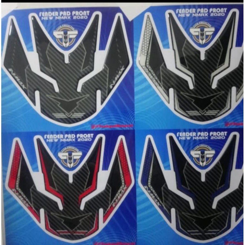 Sticker Stiker Resin Timbul Fender Pad Spakbor Depan New Nmax 2020