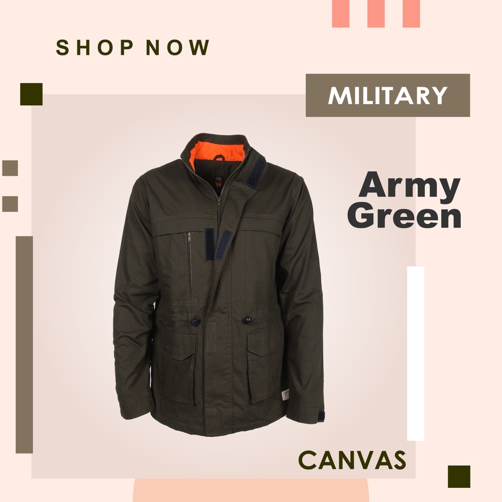 DARKBLUE | Jaket Parka Army Military Green | Jaket Canvas Tactical Outdoor