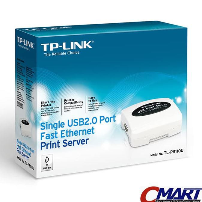 Tp-Link Tl-Ps110U Tplink Single Usb2.0 Port Fast Ethernet Print Server Termurah