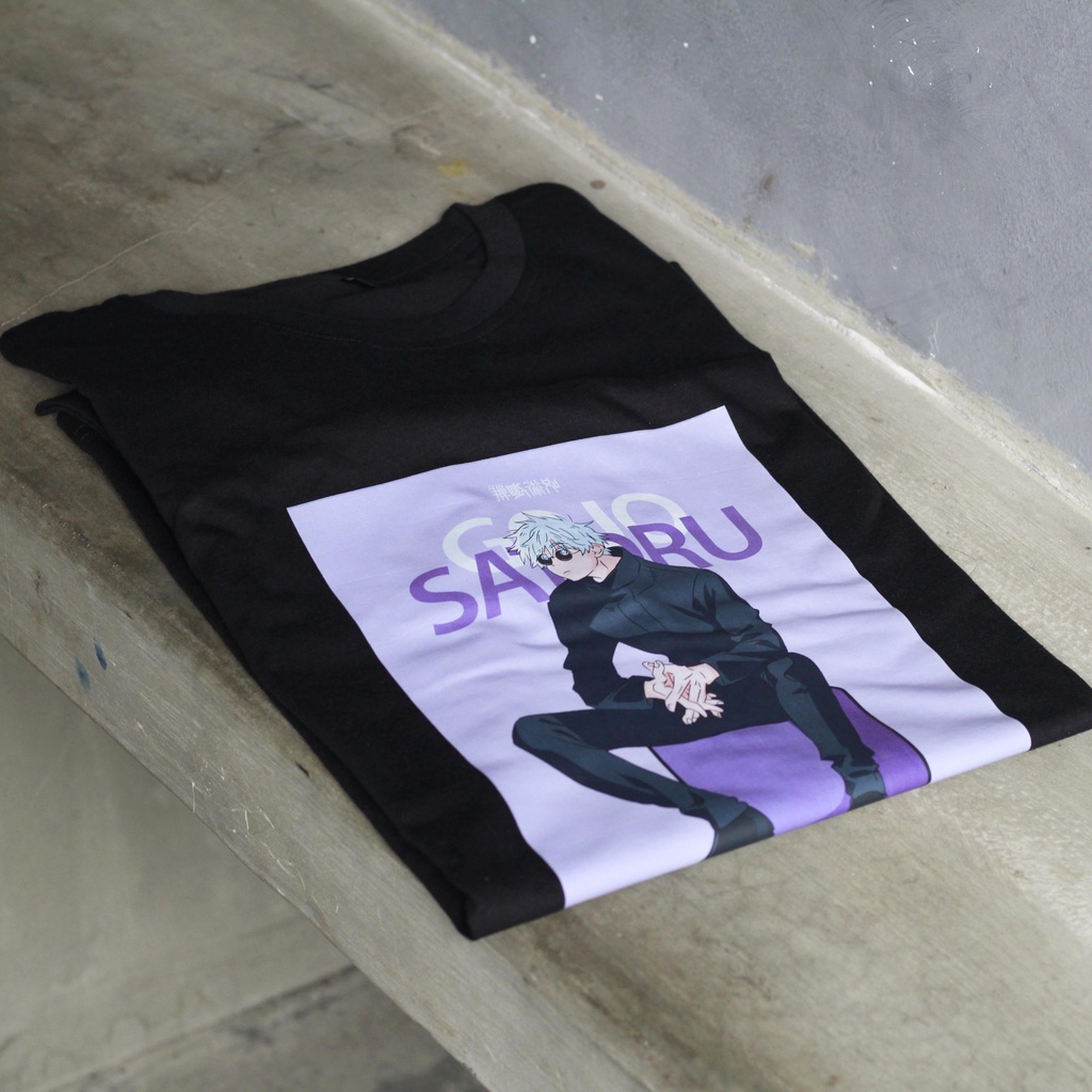 (SALE) Kaos Anime JUJUTSU KAISEN / TSHIRT / KAOS ANIME JUJUTSU KAISEN / KAOS DISTRO ANIME / GOJO SATORU / INUMAKI / ITADORI