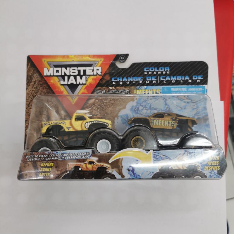 MONSTER JAM EL TORO LOCO X TEAM MEENTS DOUBLE 1:64 COLOR COLOUR CHANGE BISA BERUBAH WARNA