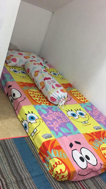 Sprei Kintakun No 4 Extra Single 100x200 Motif Molino Spongebob Unicorn Daniel Gauri Fiji Murah