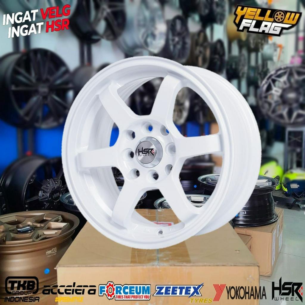 velg ring 14 Tokyo Putih velg Racing Hsr buat mobil Mirage March Sirion dll