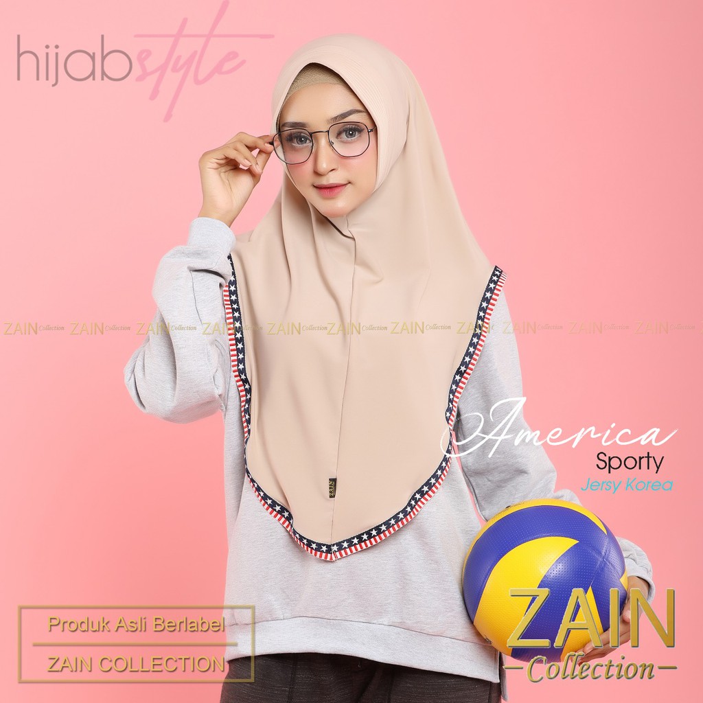 Jilbab Instan America Sporty Zain Collection-4