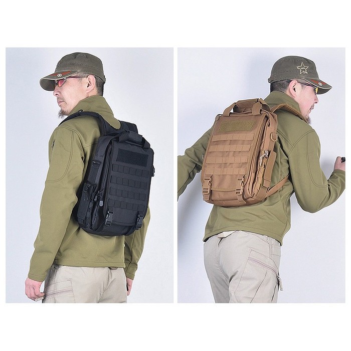 Tas Ransel Gendong Export Backpack Fashion Korea Pria Cowok Wanit KY753  Army 3 In 1/Slingbag Tacti
