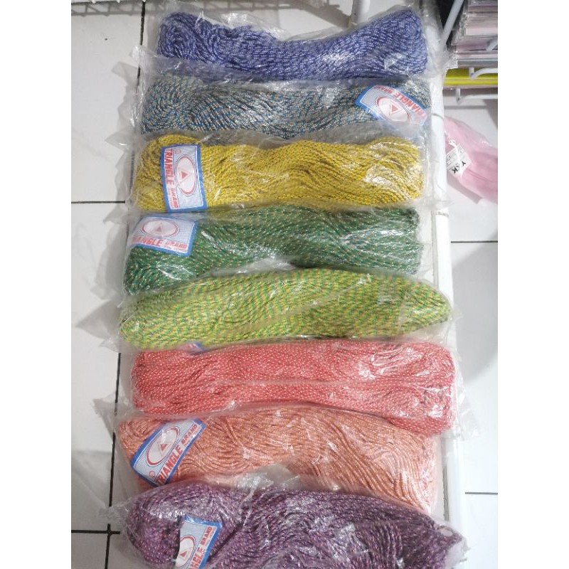 Tali prusik / tali gelang / tali meronce kalung masker 2 mm - 20 meter/30 yard