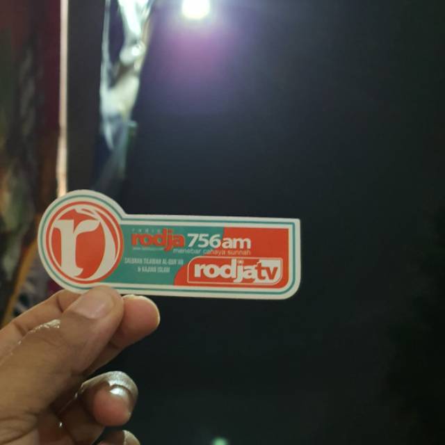 Sticker radio & tv rodja bahan vinyl plastick