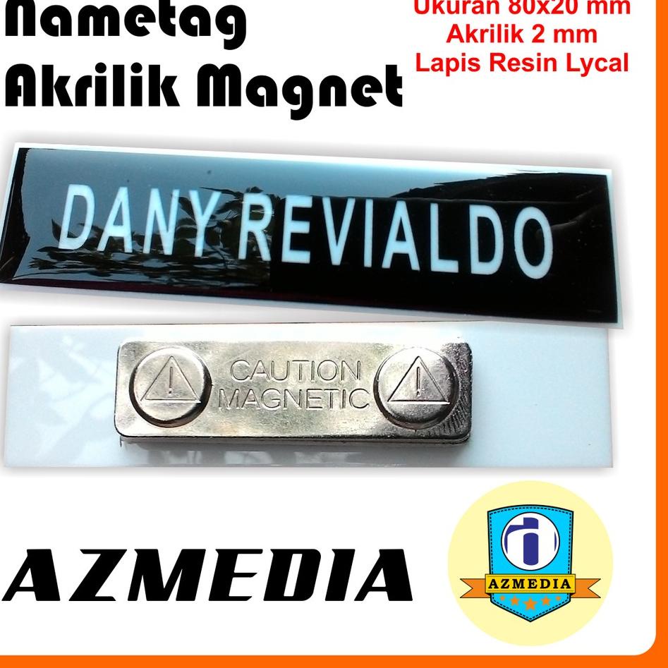 

kode6n1Mb--Nametag Nama Dada Akrilik Magnet