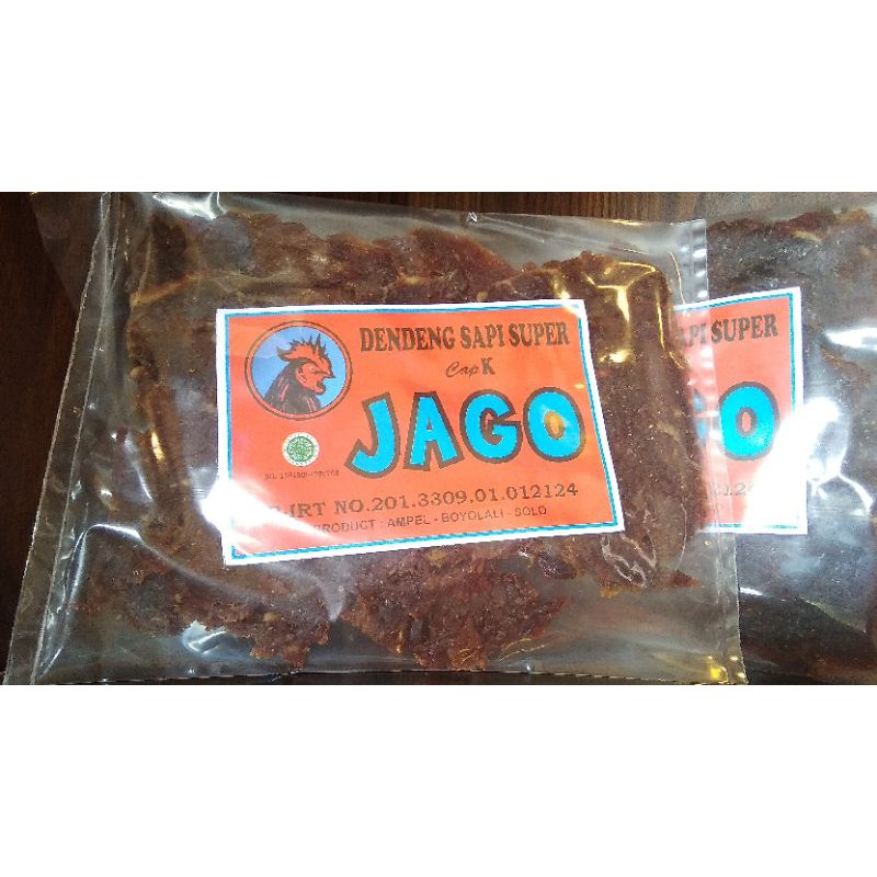 

Dendeng Sapi Super cap Jago Daging lebih tebal 250gram