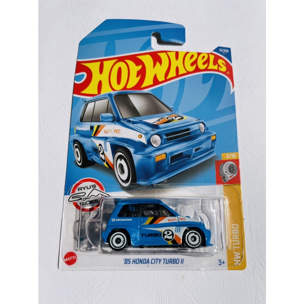 HOTWHEELS HOT WHEELS 85 HONDA CITY TURBO II BIRU HW TURBO LOT F 2022 DIECAST MINIATUR MOBIL MAINAN M