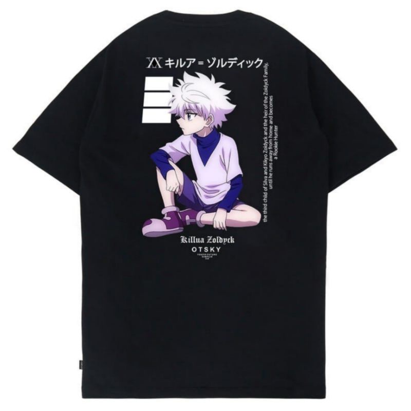 Otsky Kaos Anime Killua Zoldyck Hunter x Hunter Black & White X P1008A x P1074A