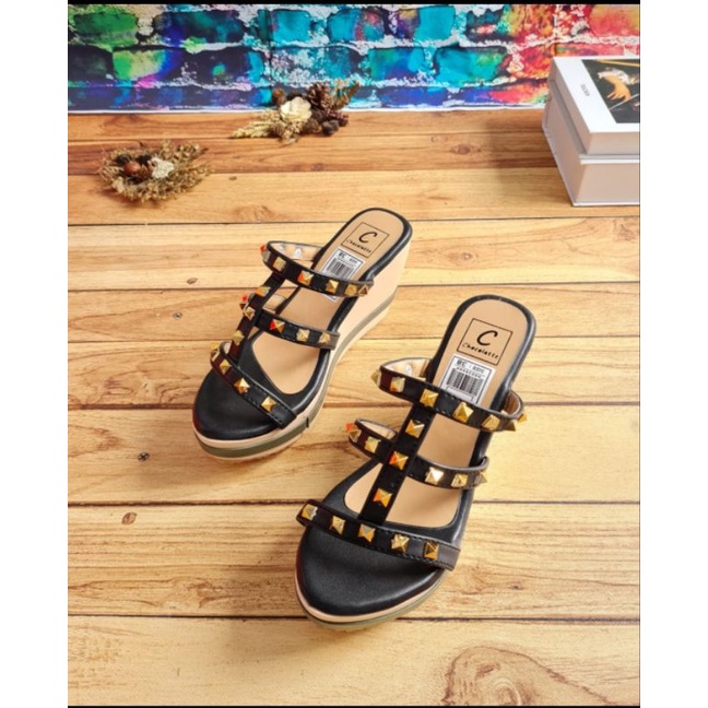 ABBUSHOES Sk 03 wedges stut andromeda sol karet 7cm