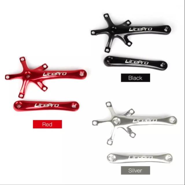 Crank Arm 170mm BB Kotak Litepro Sepeda Lipat