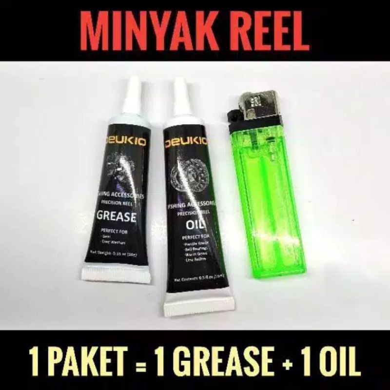 Minyak Pelumas Reel, Bearing Gear Oil Liquid Grease