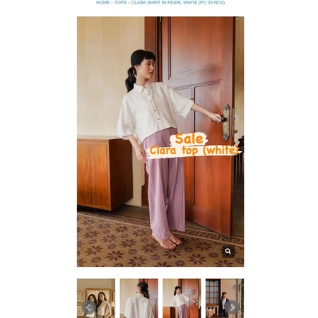 MAVEN - clara top white