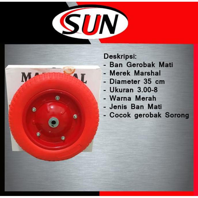 Ban roda Gerobak Dorong Sorong Ban Mati pasir bangunan proyek