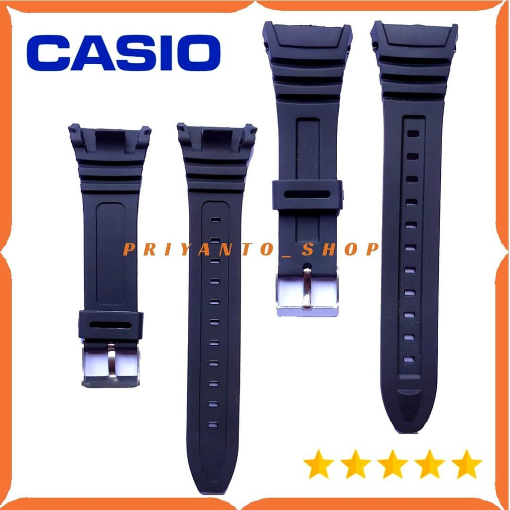 Tali Jam Casio W96H Tali strap watch jam Tangan Casio W-96H W 96 H Hitam