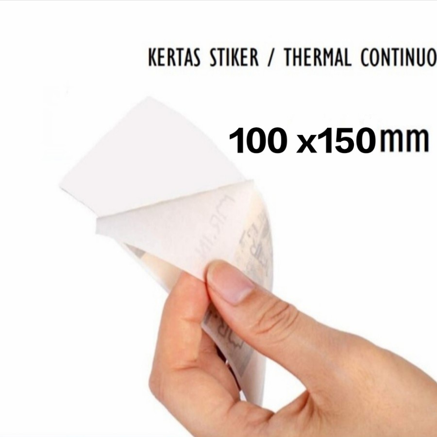 

Kertas Label Barcode 100 x 150 Kertas Stiker Thermal 100x150mm isi 500 RJ4