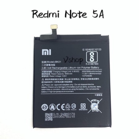 BATERAI XIAOMI REDMI NOTE 5A/S2/MI A1 BN31 | Shopee Indonesia