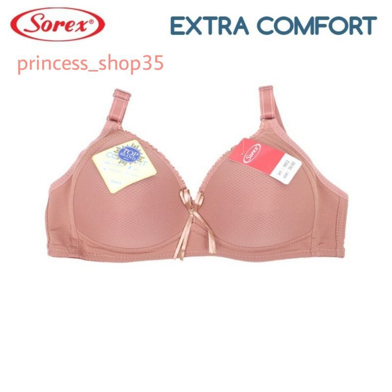 Bra Sorex 9852 Tanpa Kawat Busa Sedang Kait 2 Setara Cup B Bh Sorex Extra Comfort