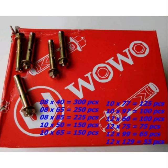 Dinabolt 8 x 40 Wowo